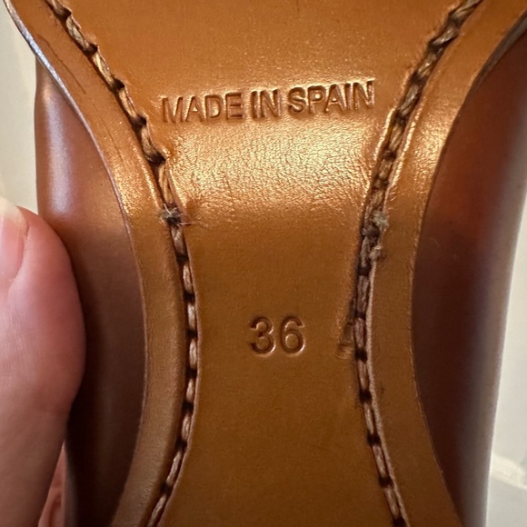 Hereu Punta Pointy Mule Loafer, Size 36, Tan, NIB - Picture 6 of 9